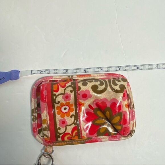 Vera Bradley Folkloric Pink/Orange Floral Cellphone Case W/Wrist Strap - Picture 8 of 9
